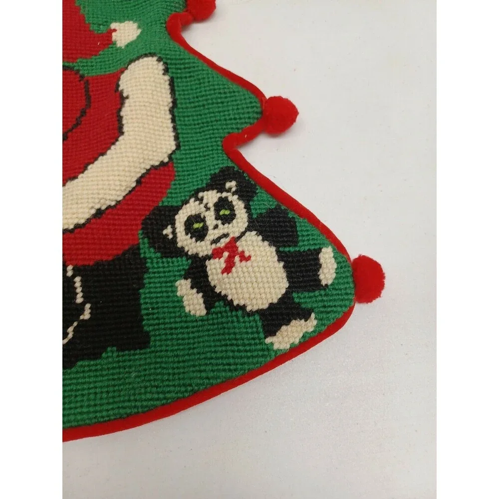Handstitched vintage needlepoint